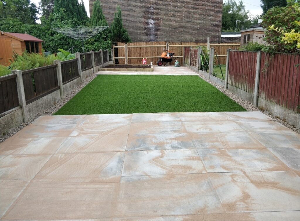 Small garden design with zoned seating and planting that feels twice as big