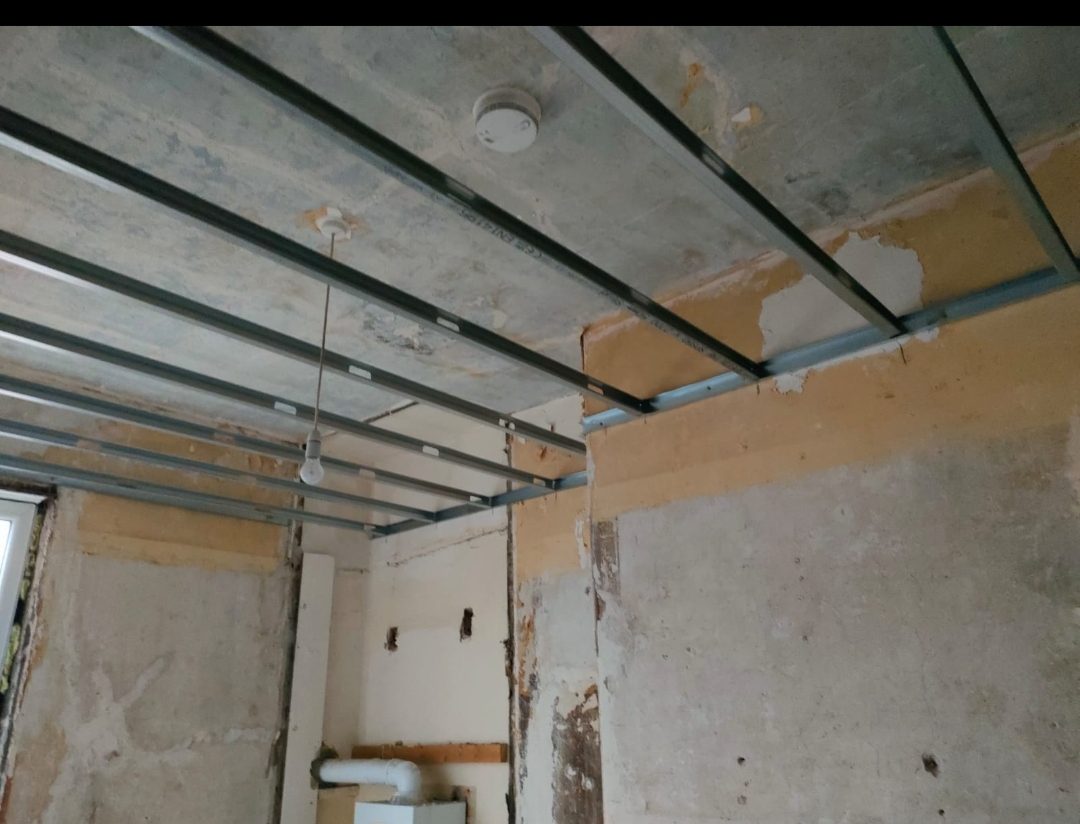 4-Bed HMO Conversion in Preston - Fire-rated ceiling frame