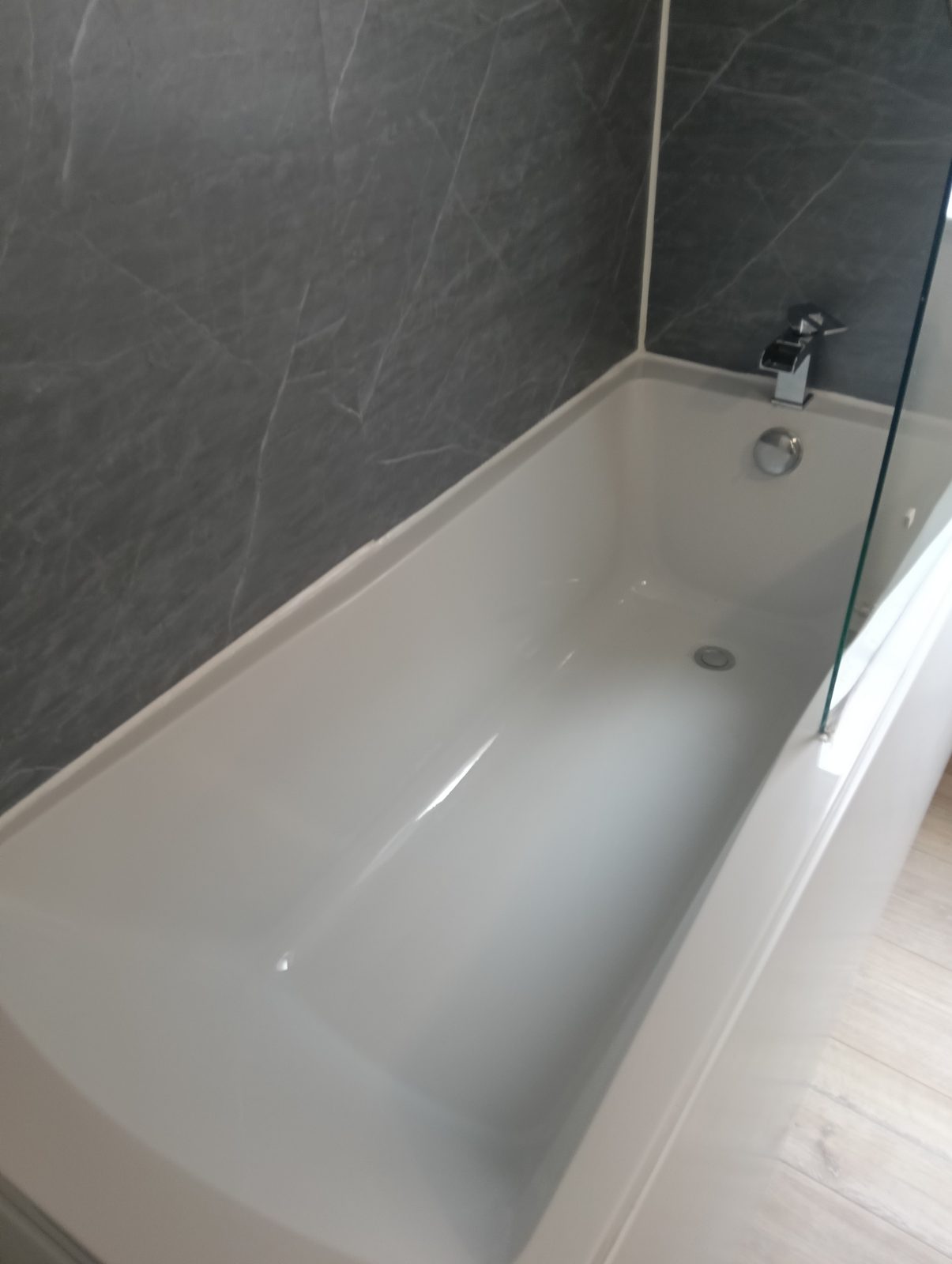3-to-4-Bed HMO Conversion in Preston - Bath and wet-wall panels
