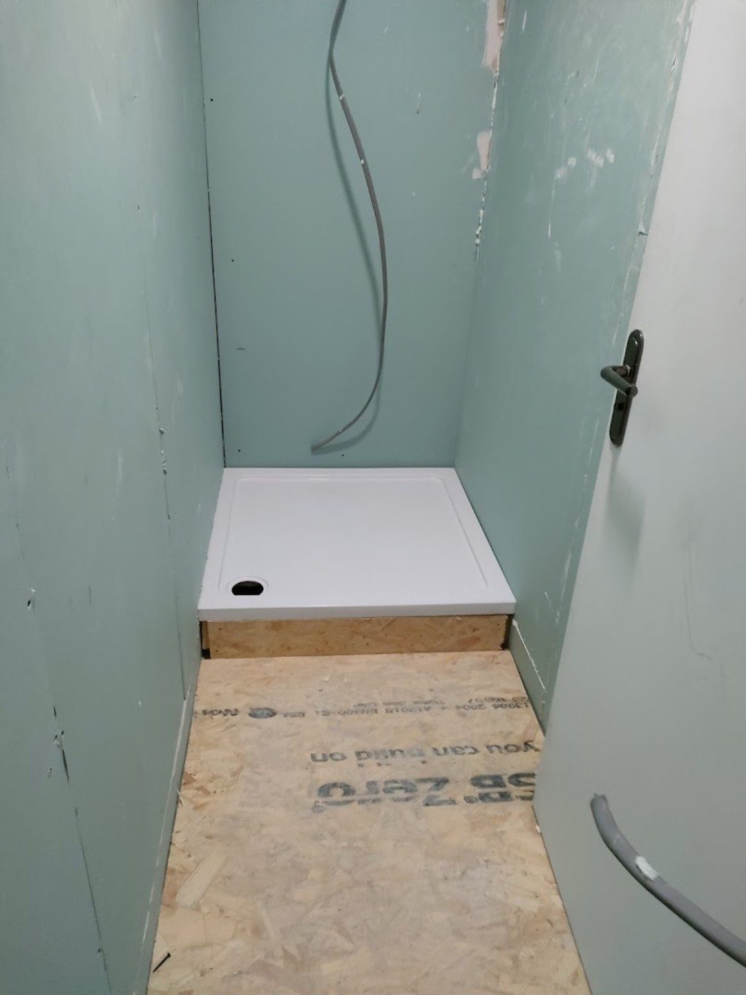 Pub to 9-Bed HMO Conversion in Wigan - Shower room first fix
