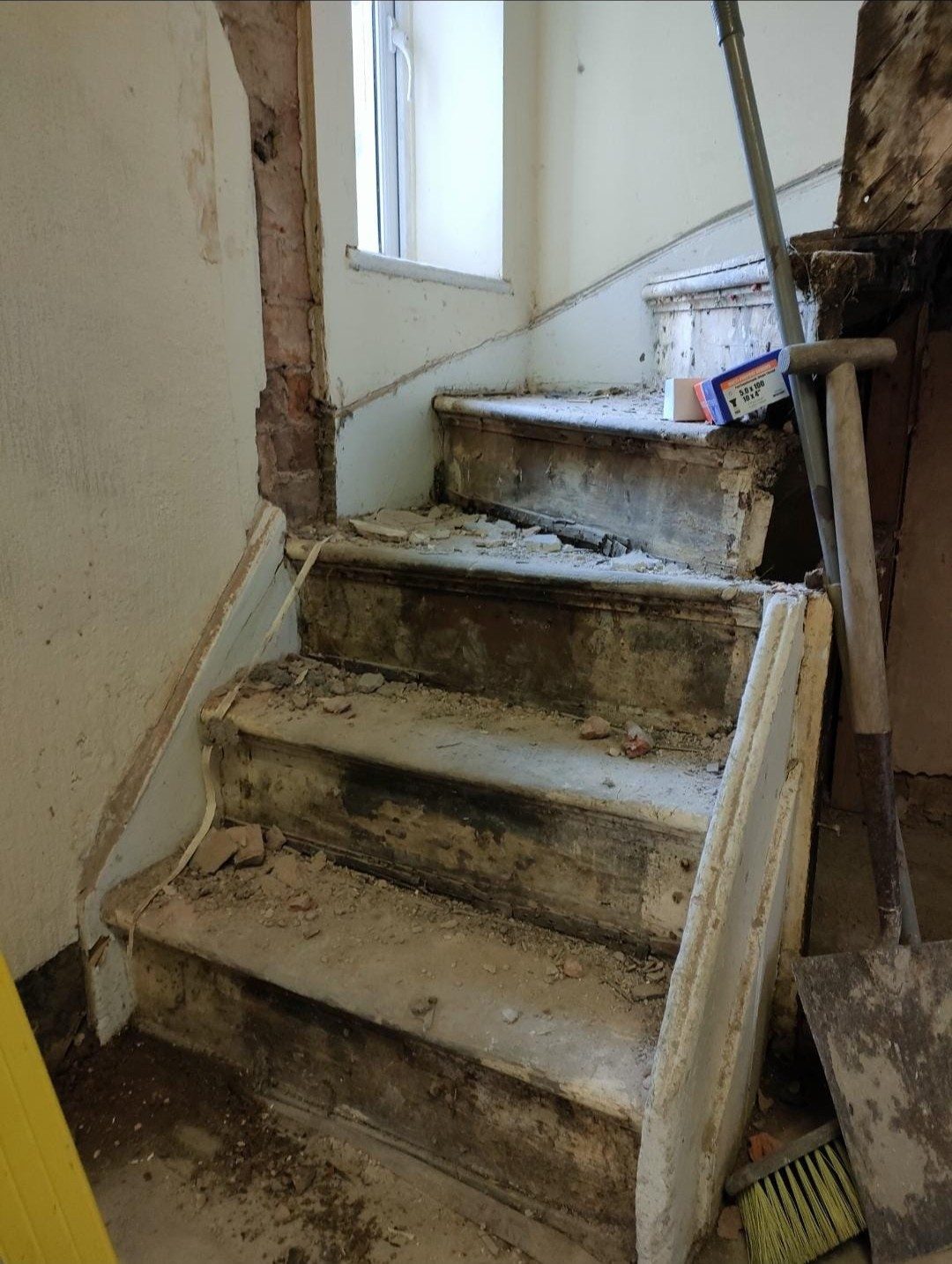 Pub to 9-Bed HMO Conversion in Wigan - Original pub staircase