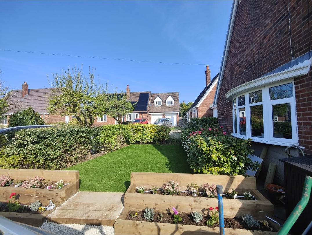 Bolton artificial grass project