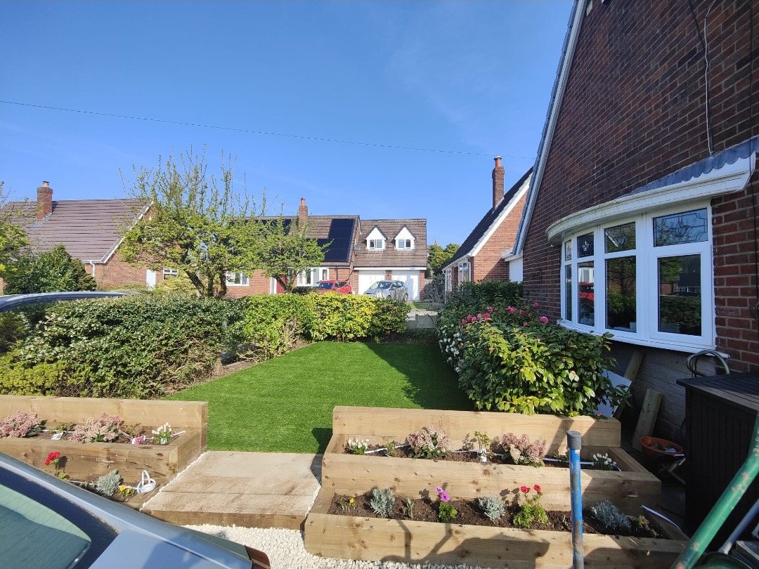 Bolton artificial grass project