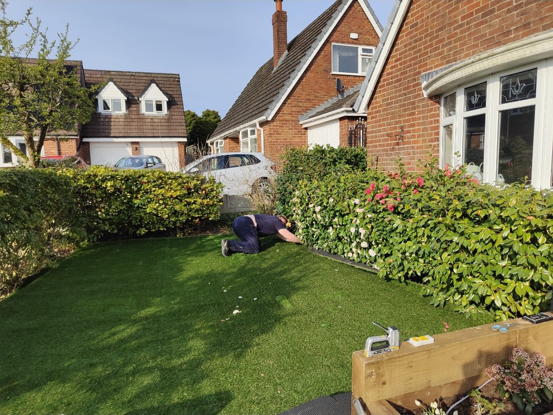 Bolton artificial grass project