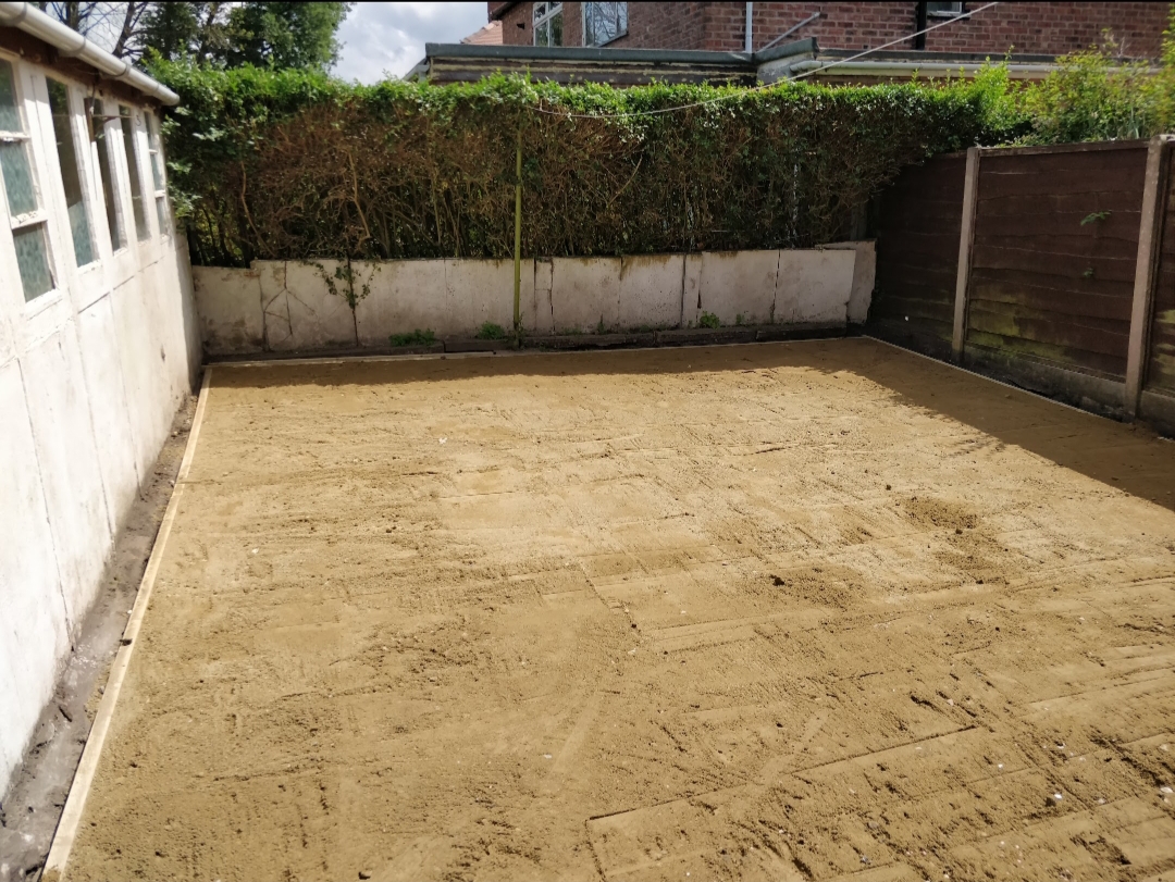 Warrington (Birchwood) artificial grass installation - Sand base