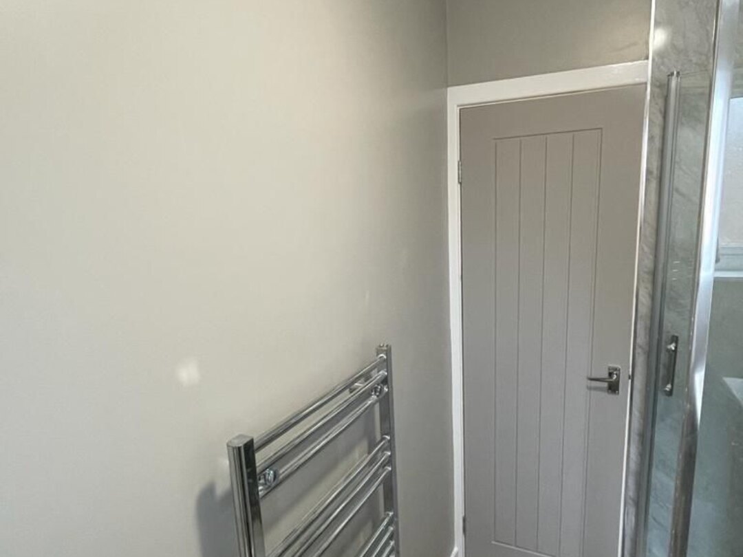 Bathroom Installation in Bolton — finished bathroom towel rail