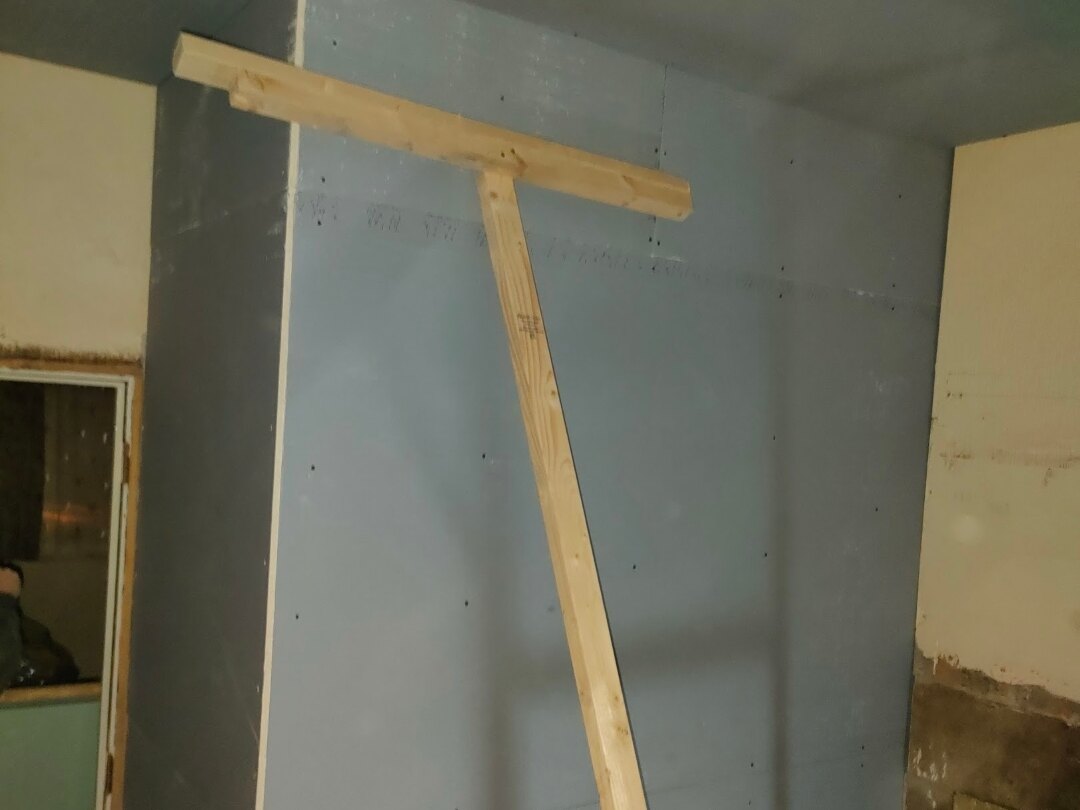 Ensuite Installation in Little Lever — stud partition build