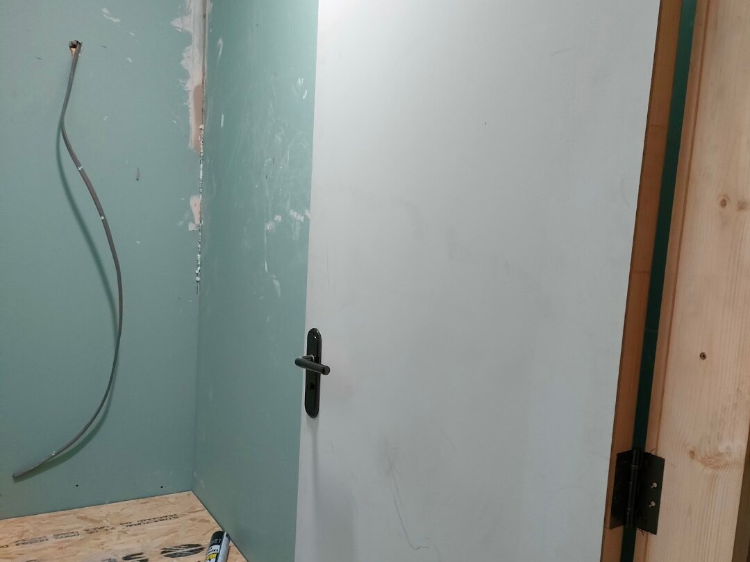 Ensuite Installation in Little Lever — tiling in progress