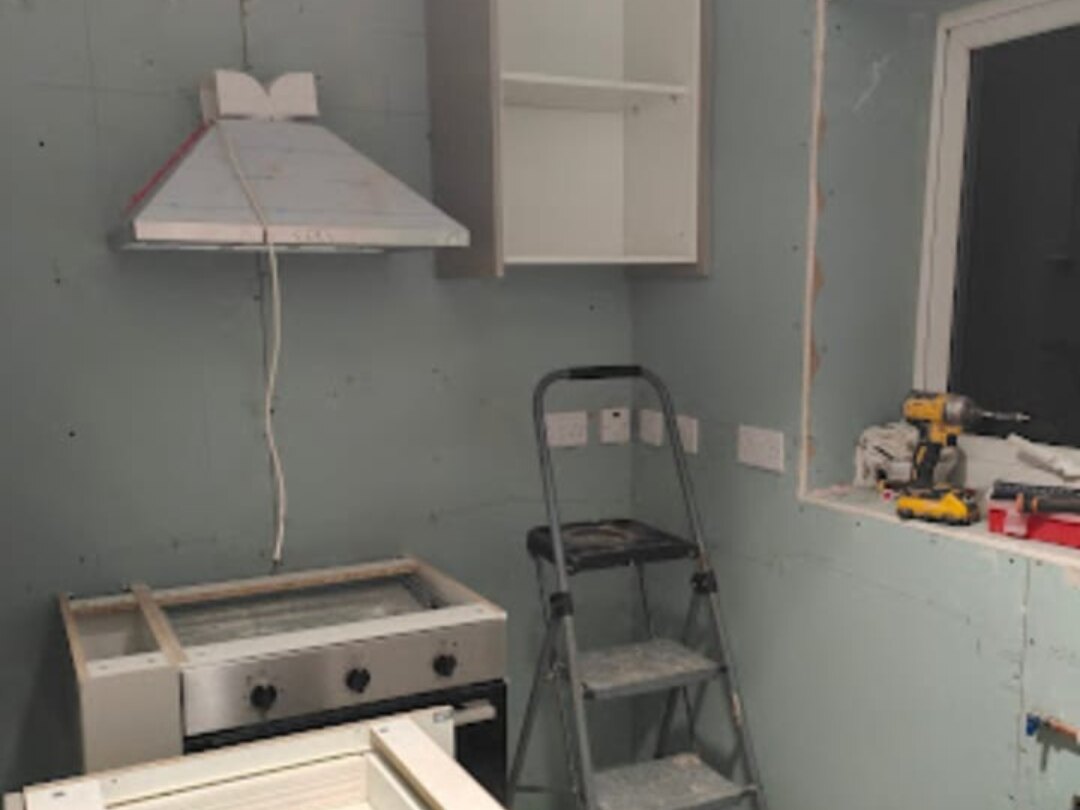 Kitchen Installation in Preston — install progress
