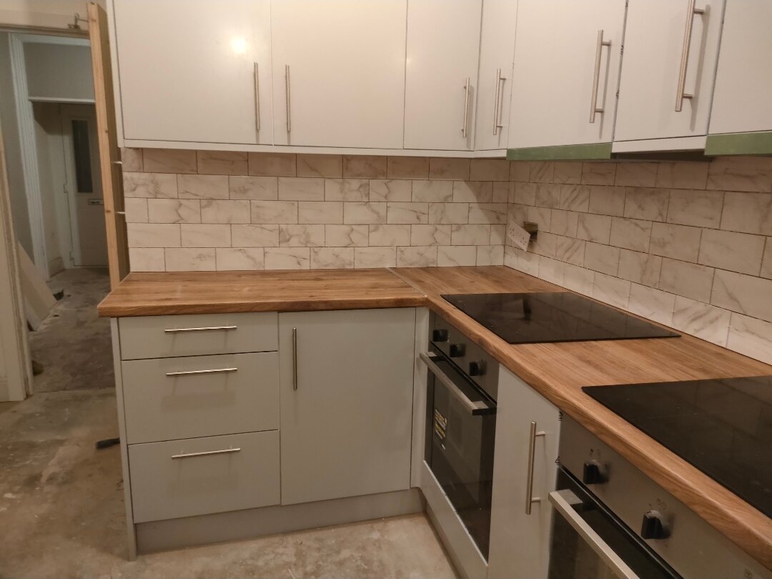 Kitchen Installation in Warrington — fitted units corner