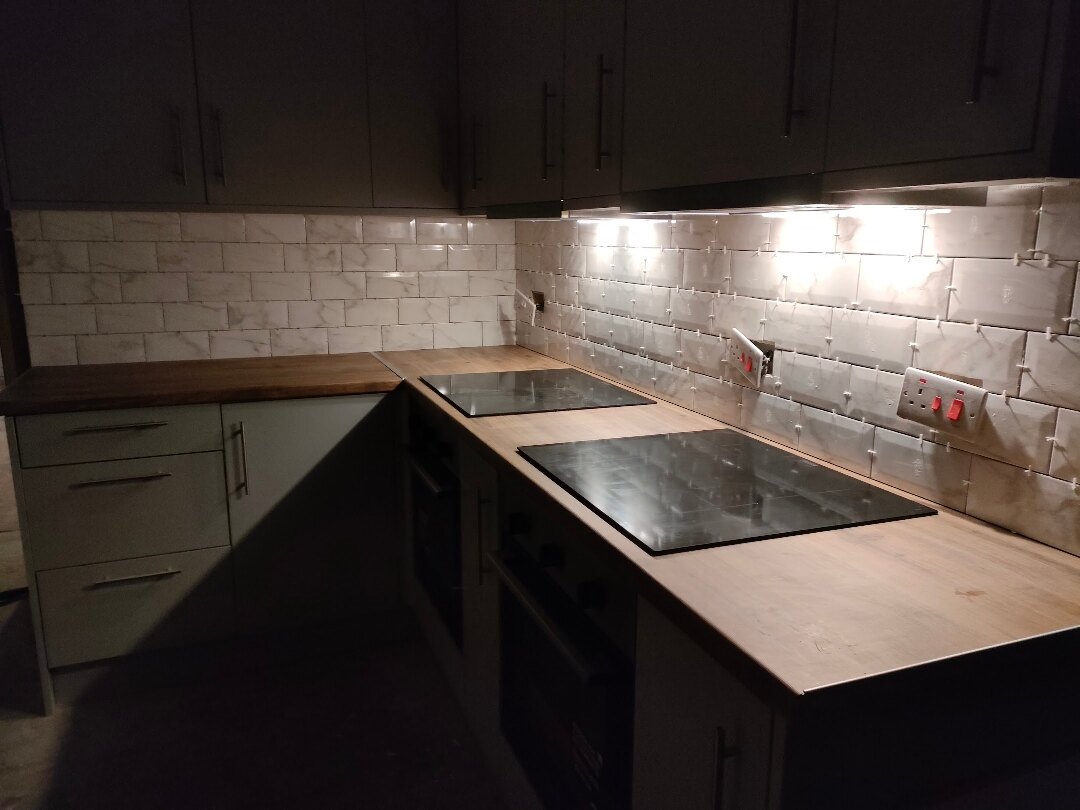Kitchen Installation in Warrington — worktop hob