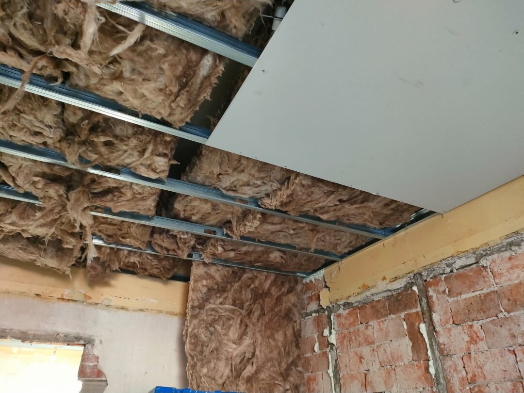 Suspended Ceiling in Wigan — exposed stage